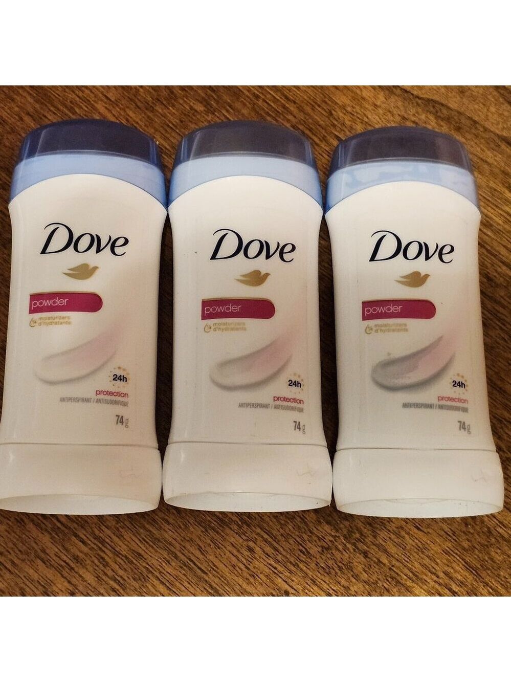 DOVE Deodorant Lot of 3 Powder Scent BNIP